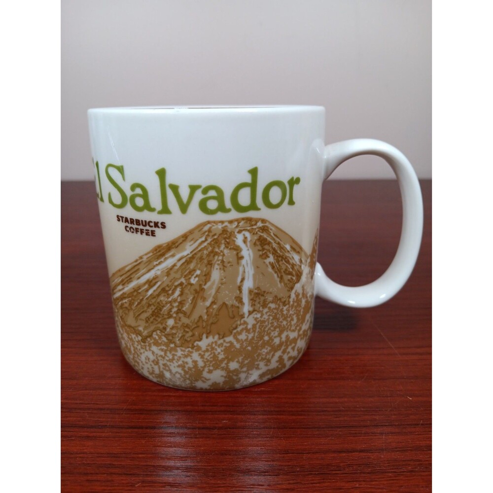 Starbucks Coffee Mug El Salvador 2014 Global Icon Collector Series 16 Ounces EUC
